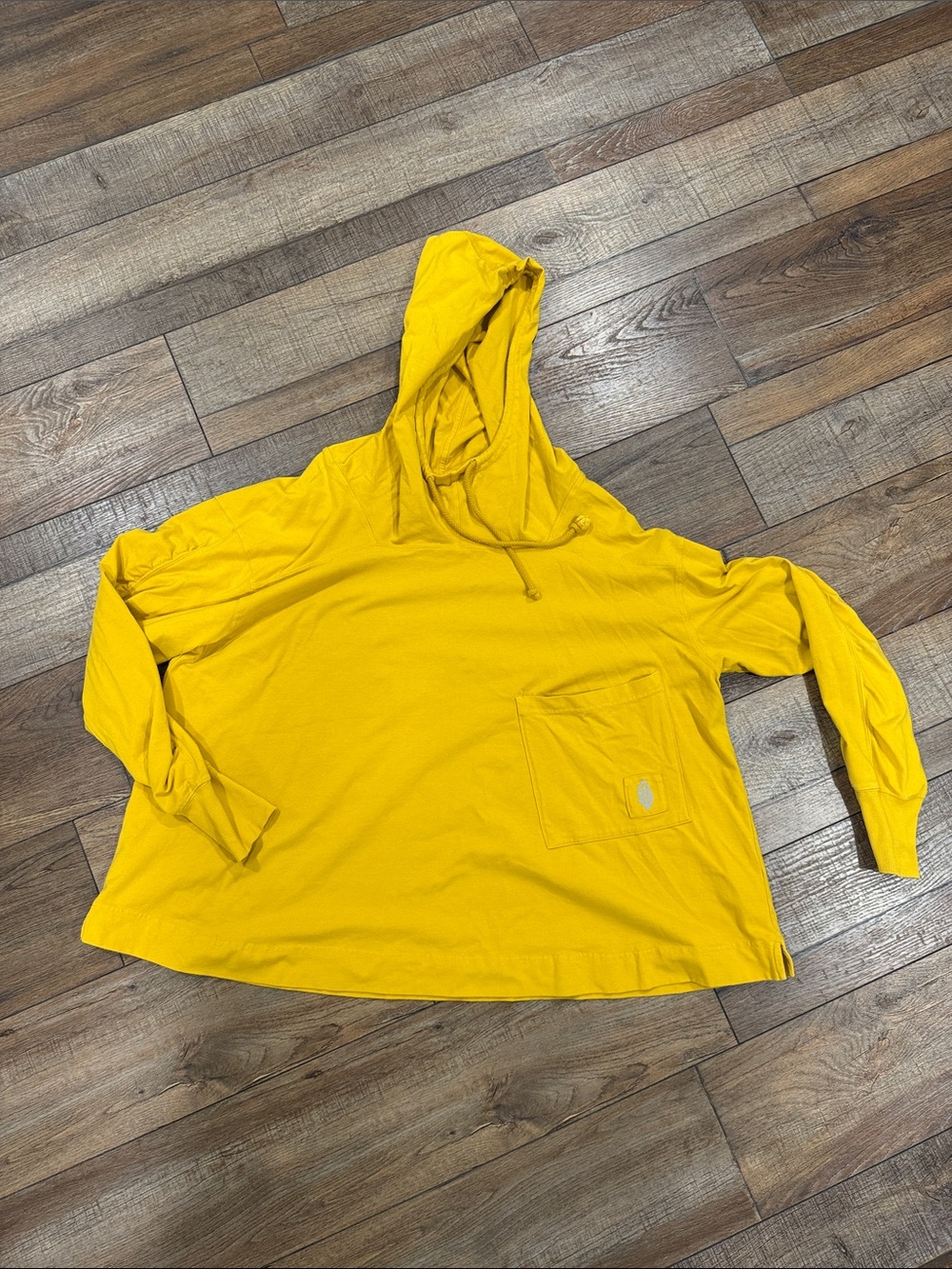 FO movement Bright Yellow Hooded Over-sized Pullover